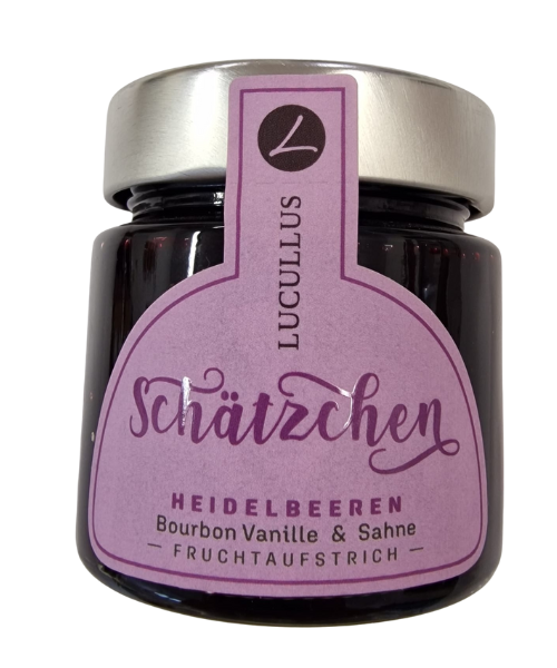 Heidelbeeren Bourbon Vanille Sahne Fruchtaufstrich